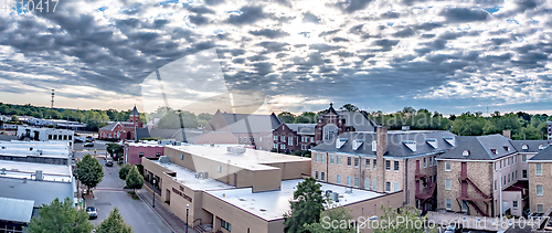 Image of Rock hill south carolina downtown in the morning