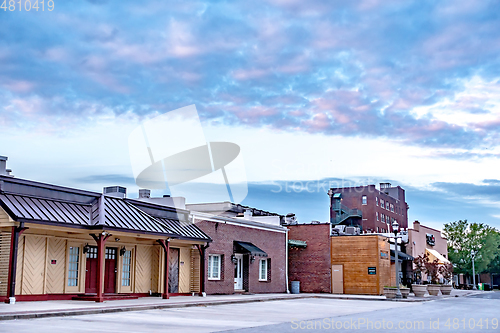 Image of Rock hill south carolina downtown in the morning