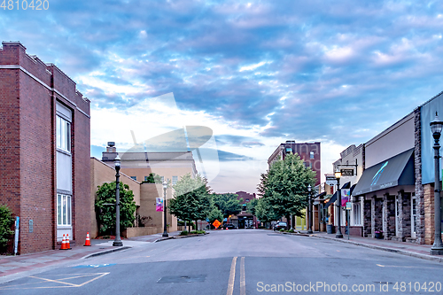 Image of Rock hill south carolina downtown in the morning