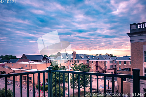 Image of Rock hill south carolina downtown in the morning