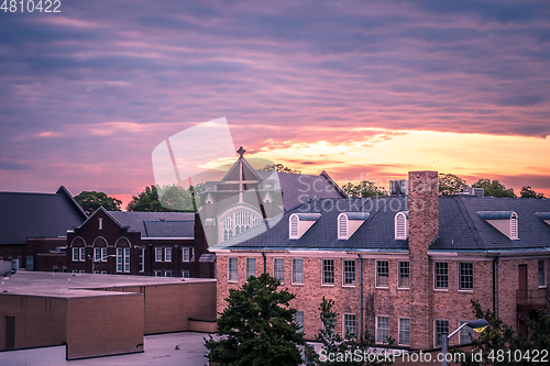 Image of Rock hill south carolina downtown in the morning