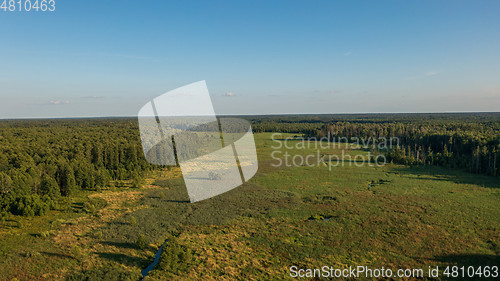 Image of Lesna River valley to east aerial