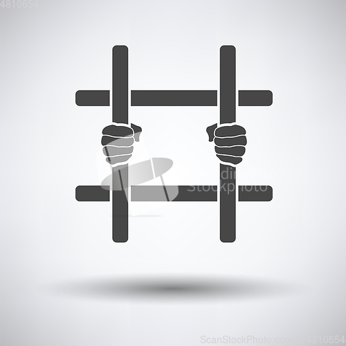 Image of Hands holding prison bars icon