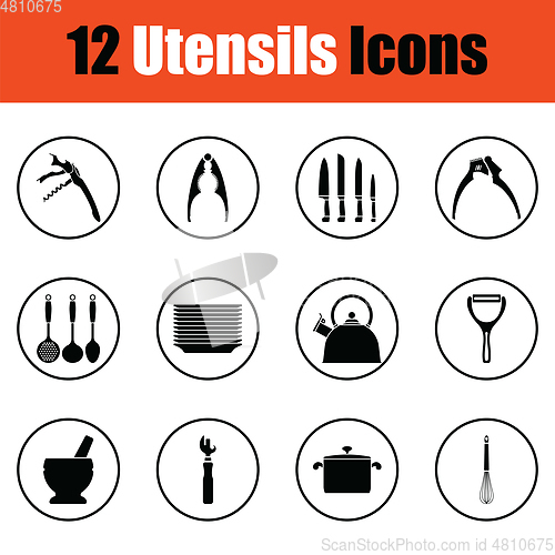 Image of Utensils icon set