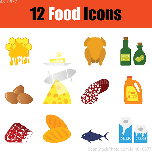 Image of Food icon set