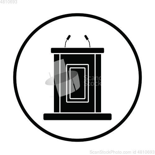Image of Witness stand icon