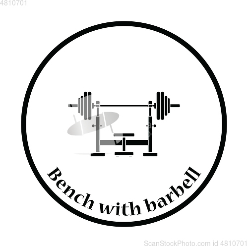 Image of Icon of Bench with barbell