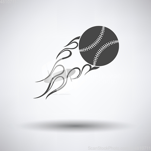 Image of Baseball fire ball icon