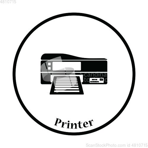 Image of Printer icon Vector illustration