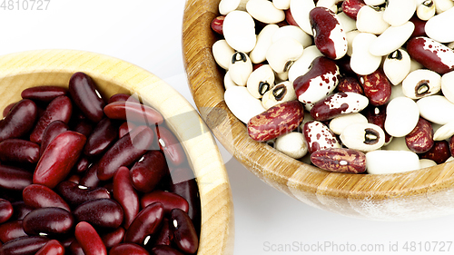 Image of Raw Red and White Bean