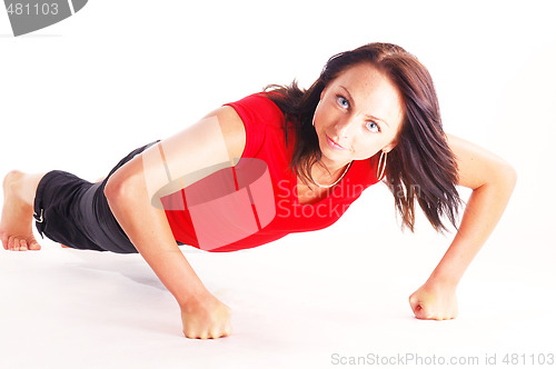 Image of Excersising woman