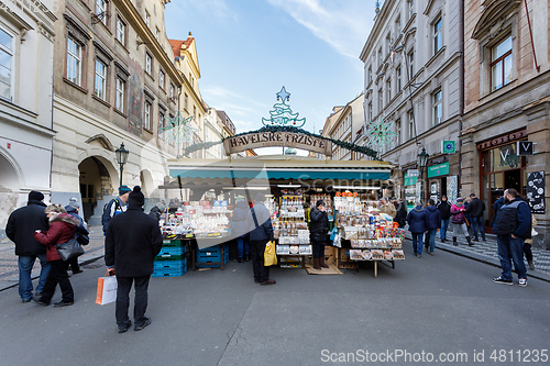 Image of Souvenir shop at famous Havel Market in second week of Advent in