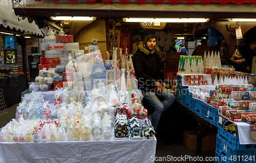 Image of Souvenir shop at famous Havel Market in second week of Advent in