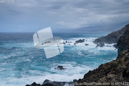 Image of natural swimming pools on Tenerife island