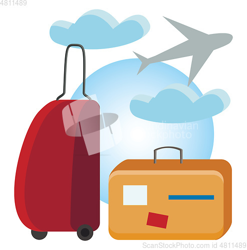 Image of Holiday travel vector or color illustration