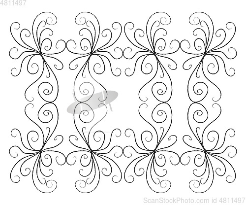 Image of Monochromatic line art vector or color illustration