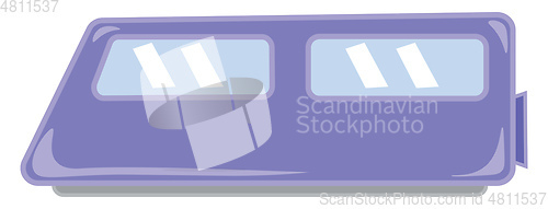 Image of Fast moving electronic train vector or color illustration