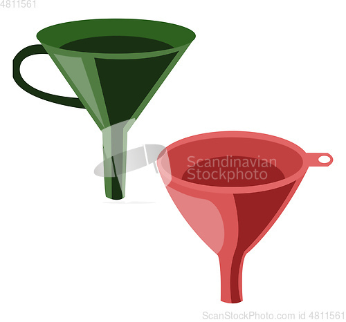 Image of Cone filters vector color illustration.