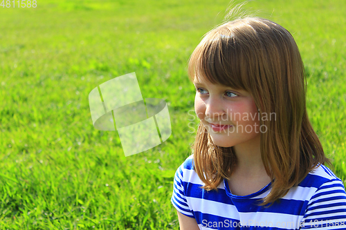 Image of portrait of the girl with smile