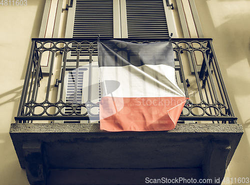 Image of Vintage looking French flag