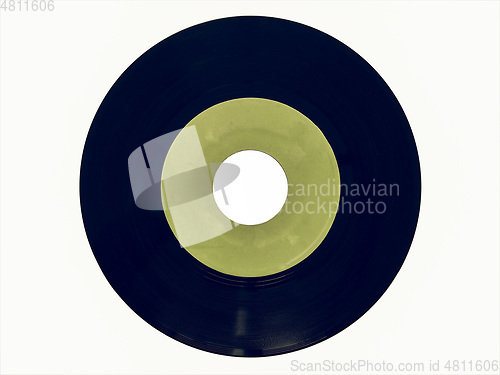 Image of Vintage looking Vinyl record 45 rpm