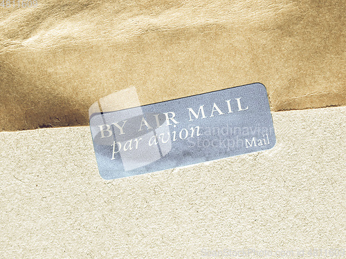 Image of Vintage looking Airmail picture