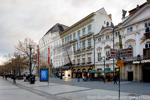 Image of Advent Christmas time in prague street