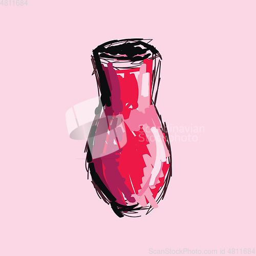 Image of Clipart of a vase art vector or color illustration