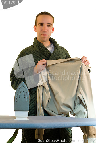 Image of Guy Ironing