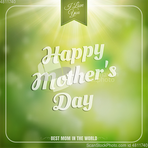 Image of Mothers day background. EPS 10