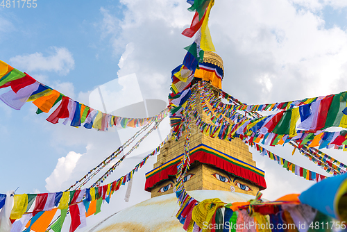 Image of Boudhanath Stupa in Kathmandu, Nepal