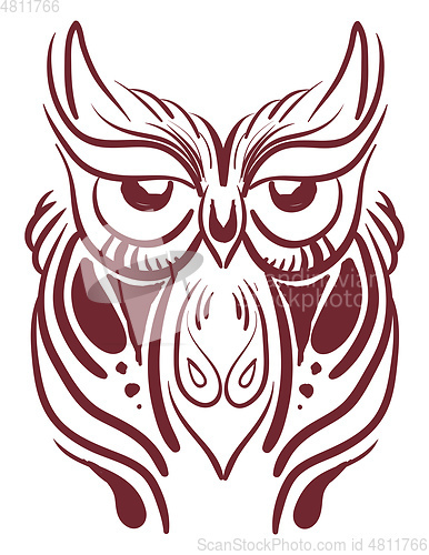 Image of An old owl vector or color illustration