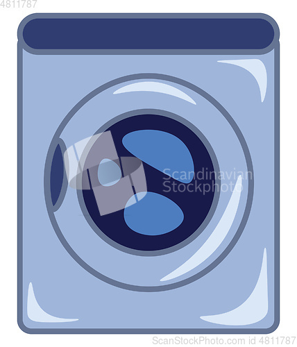 Image of washing machine vector or color illustration