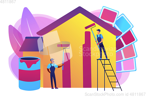 Image of Painter services concept vector illustration