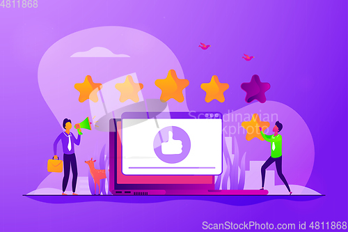 Image of Rating concept vector illustration