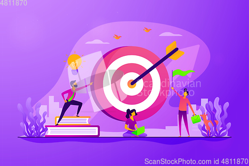 Image of Goals concept vector illustration