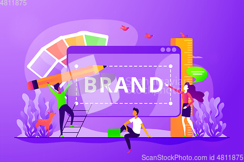 Image of Brand identity concept vector illustration