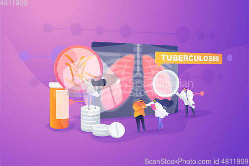 Image of Tuberculosis concept vector illustration