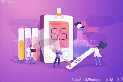 Image of Diabetes mellitus concept vector illustration