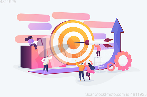 Image of Goals concept vector illustration