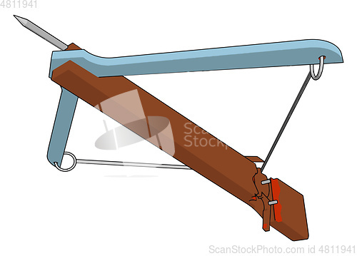 Image of A type of traditional weapon vector or color illustration