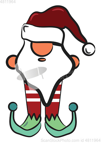 Image of Christmas decorative harlequin vector or color illustration