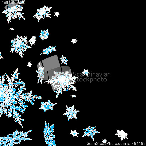 Image of snowflake cascade