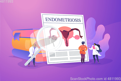 Image of Endometriosis concept vector illustration