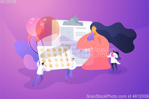 Image of Seasonal allergy concept vector illustration