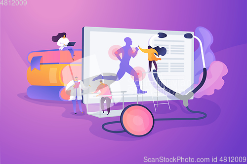 Image of Sport medicine concept vector illustration