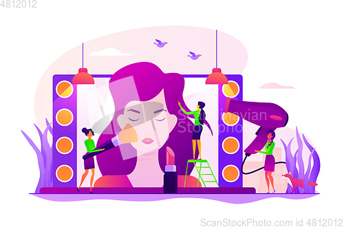 Image of Beauty salon concept vector illustration