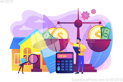 Image of Appraisal services concept vector illustration
