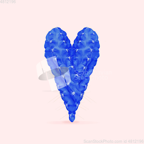 Image of Card for Saint Valentine\'s Day. Modern design. Contemporary art collage.