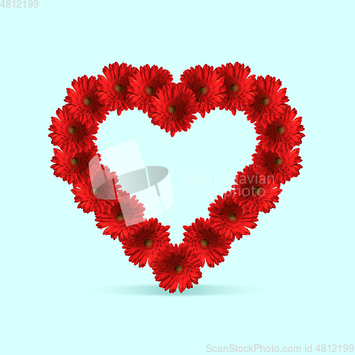 Image of Card for Saint Valentine\'s Day. Modern design. Contemporary art collage.